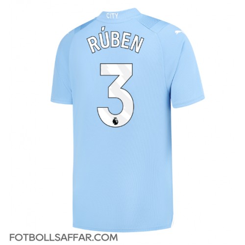 Manchester City Ruben Dias #3 Hemmatröja 2023-24 Kortärmad
